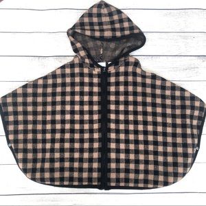 Baby Zara Knit Poncho with Hood Size 2/3